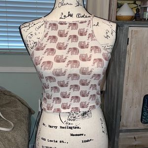 Forever 21 elephant crop top